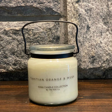  20oz KANA Candle  - Tahitian Orange & Musk Fragrance in Glass Jar with Black Handles - The Red Door Engraving Company Inc.