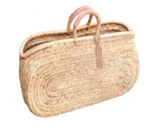  Market Bag - Oval Design with Natural Leather Handle