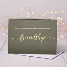  Friendship Card - Grey - The Red Door Engraving Company Inc.