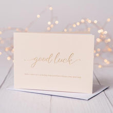  Good Luck Card - Blush - The Red Door Engraving Company Inc.