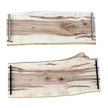  Maple Live Edge Charcuterie Board - 24" with Handles & Feet - The Red Door Engraving Company Inc.