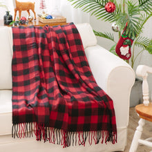  Red and Black Buffalo Plaid Blanket - The Red Door Engraving Company Inc.