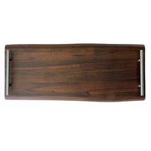  Roasted Maple Live Edge Charcuterie Board - 24" with Handles & Feet - The Red Door Engraving Company Inc.