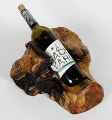  Single Live Edge Root Wood Wine Holder - The Red Door Engraving Company Inc.