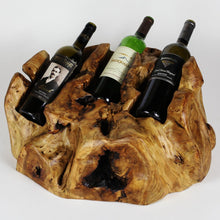  Triple Live Edge Root Wood Wine Holder - The Red Door Engraving Company Inc.