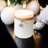 22oz White Hobnail Candle - Fireside Splendor - The Red Door Engraving Company Inc.