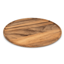  Acacia Wooden Serving Tray |  Round 17" | Rustic