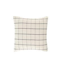  Turkish Throw Pillows | Ivory & Ebony Plaid | Kana Collection