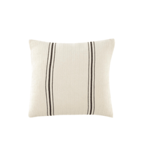  Turkish Throw Pillows | Ivory & Ebony Stripe | Kana Collection
