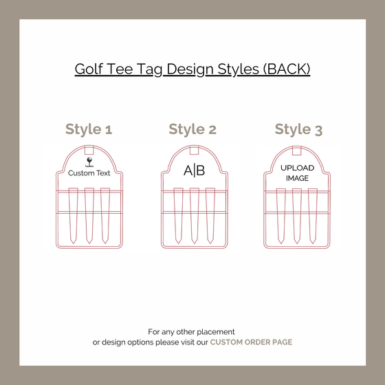 Leatherette Golf Tag