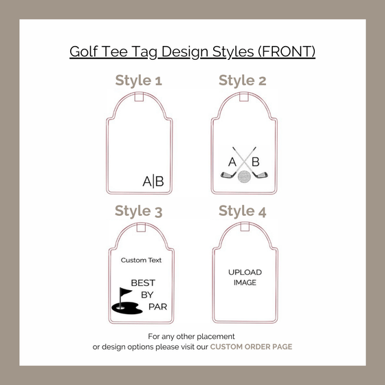 Leatherette Golf Tag
