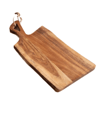  Acacia Live Edge Market Board 22" | Rustic with Jute Tie Handle