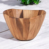 10 inch Acacia salad or serving bowl for rustic entertaining