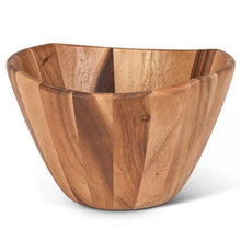  10 inch Acacia salad or serving bowl for rustic entertaining
