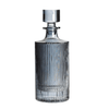Ebony  optic decanter with slim ribbed design