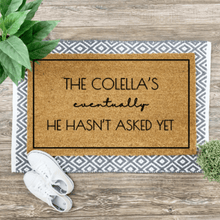  ‘Family Name’ Eventually Coir Mat | Funny Pre-Fiancé Doormat