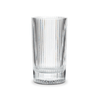 Clear highball glass with ribbed design