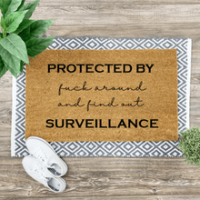  Protected by F.A.F.O. Coir Mat | Bold & Hilarious Welcome Mat