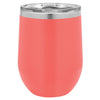 Personlized Laser Engraved Coral 12oz Stemless Polar Camel Wine Tumbler 