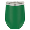 Personalized Laser Engraved Green 12oz Stemless Polar Camel Wine Tumbler 