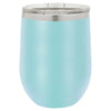 Personalized Laser Engraved Light Blue 12oz Stemless Polar Camel Wine Tumbler 