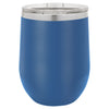 Personalized Laser Engraved Royal Blue 12oz Stemless Polar Camel Wine Tumbler 