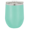 Personalized Laser Engraved Teal 12oz Stemless Polar Camel Wine Tumbler 