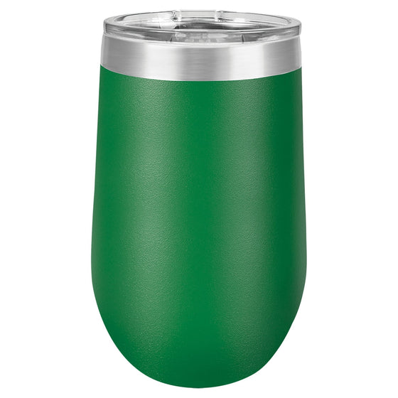 Personalized Laser Engrave Green 16oz Polar Camel Stemless Wine Tumbler - The Red Door Engraving Company Inc.