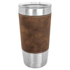 Personalized Laser Engraved 20oz Leatherette Polar Camel Ringneck Tumbler Vintage Brown - The Red Door Engraving Company Inc.