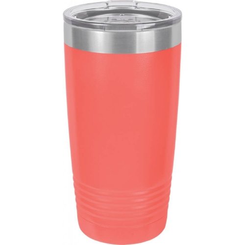 Personalized Laser Engraved 20oz Polar Camel Ringneck Tumbler Coral - The Red Door Engraving Company Inc.