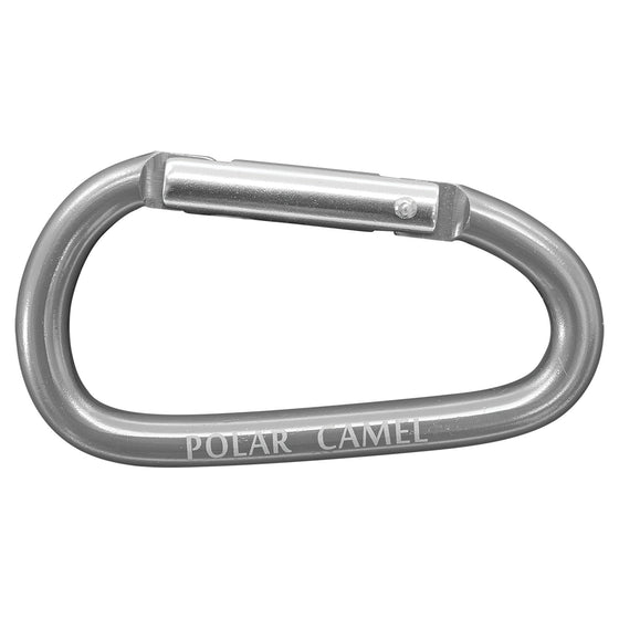 20oz Polar Camel Water Bottle Silver Carabiner - The Red Door Engraving Company Inc.