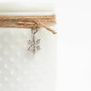 22oz KANA White Hobnail Candle - With jute string & charm - Muskoka Pines Fragrance - The Red Door Engraving Company Inc.