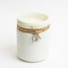 22oz KANA White Hobnail Candle - with jute string & charm -Spiced Cranberry Fragrance - The Red Door Engraving Company Inc.