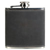 Custom engraved 6oz leatherette stainless steel flasks in various colors
