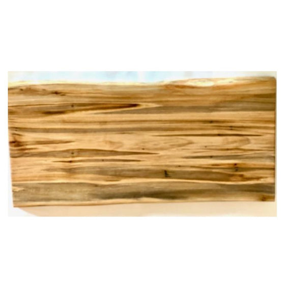 Personalized maple live edge cutting board – 22 to 24 inch rustic style