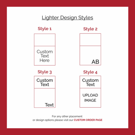 Candle Lighter and Tin engraving options - The Red Door Engraving Company Inc.