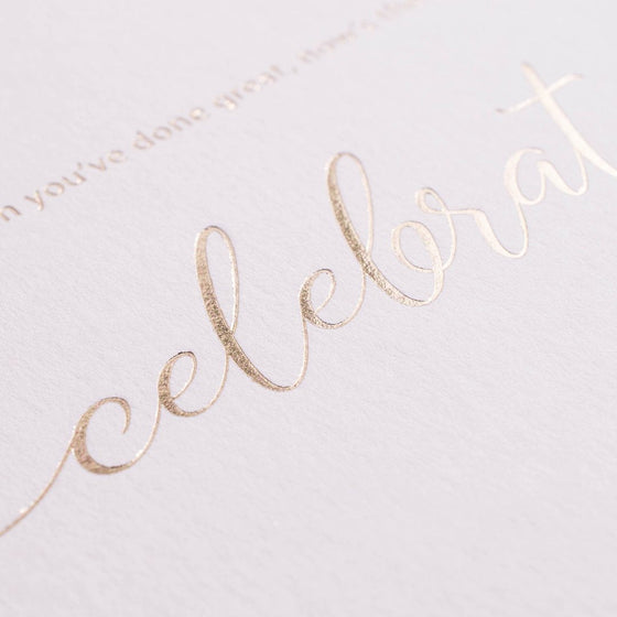 Celebrate Card - Blush - The Red Door Engraving Company Inc.