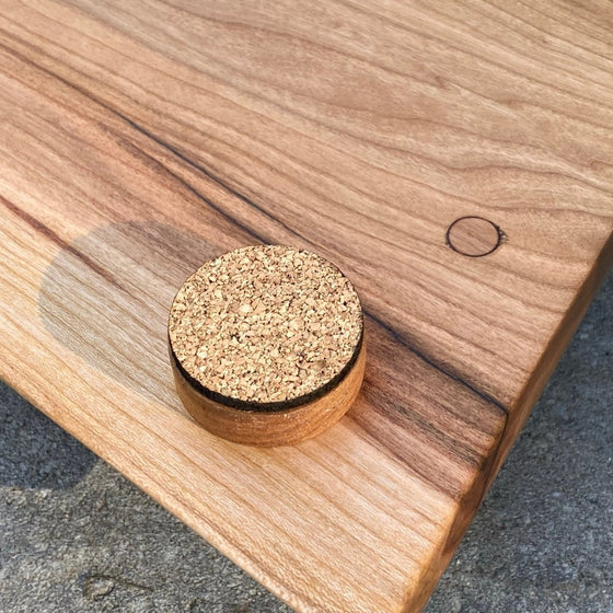 Curly Cherry Charcuterie Board with Industrial Handles