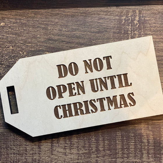 Christmas Gift Tags - Maple Wood with 5 options