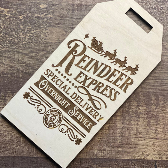 Christmas Gift Tags - Maple Wood with 5 options