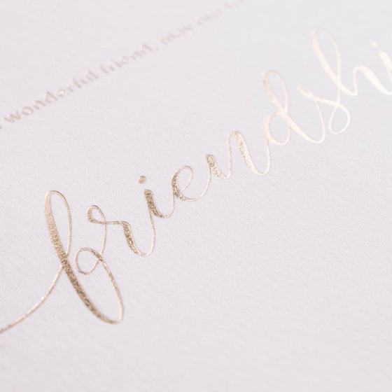 Friendship Card - Blush - The Red Door Engraving Company Inc.