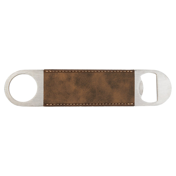 Leatherette Bottle Opener Vintage Brown - The Red Door Engraving Company Inc.