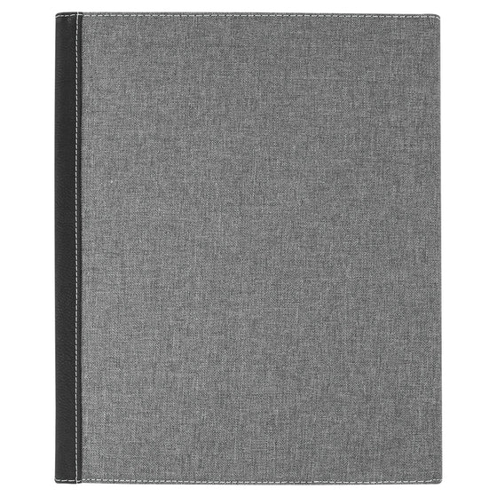 Leatherette & Canvas Notepad Portfolio - The Red Door Engraving Company Inc.