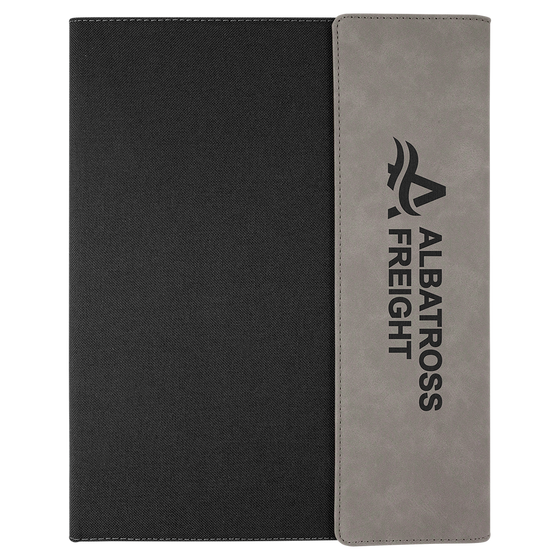 Leatherette & Canvas Notepad Portfolio - The Red Door Engraving Company Inc.