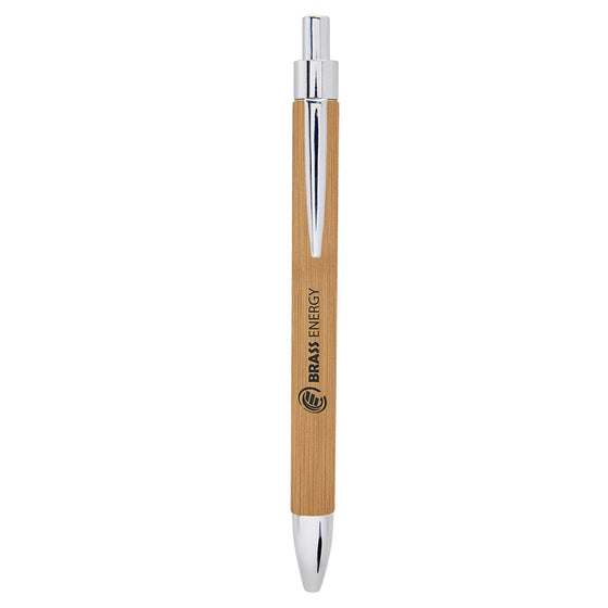 Leatherette Pen Bamboo - The Red Door Engraving Company Inc.
