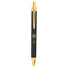 Leatherette Pen Black with Gold - The Red Door Engraving Company Inc.