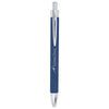 Leatherette Pen Navy Blue With Silver - The Red Door Engraving Company Inc.