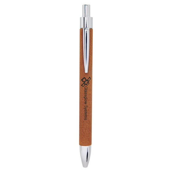 Leatherette Pen Rawhide - The Red Door Engraving Company Inc.