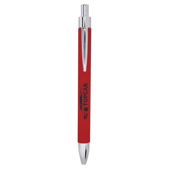 Leatherette Pen Red - The Red Door Engraving Company Inc.