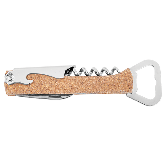 Leatherette Wine Bottle Opener Cork - The Red Door Engraving Company Inc.
